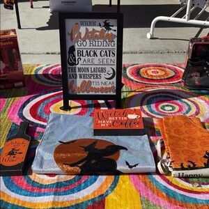 Halloween Witch Themed Decor Set